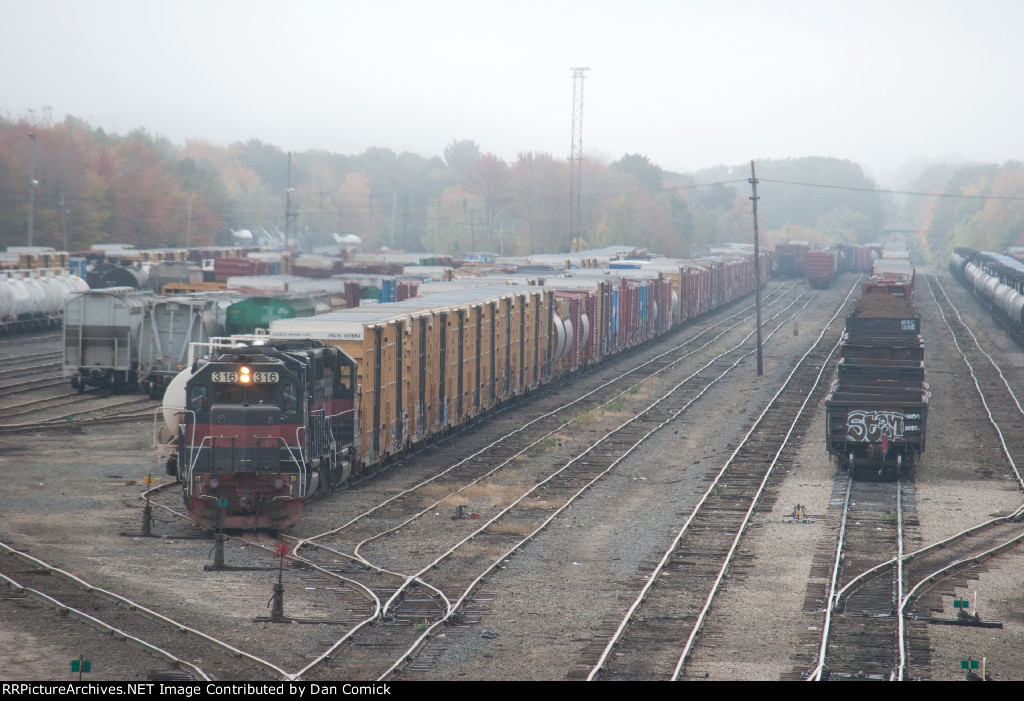 PORU 316 Prepares to Depart Rigby Yard 